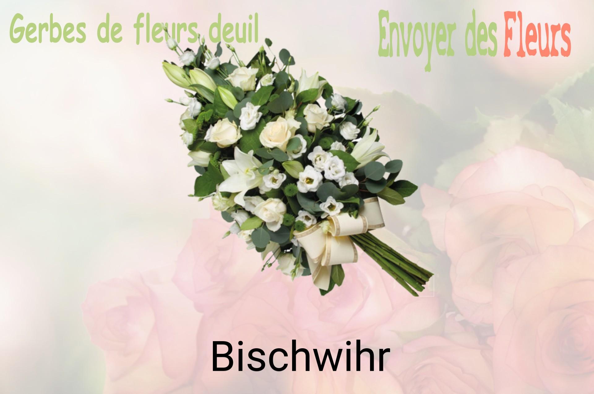 Gerbe de fleurs de deuil livrée à Bischwihr